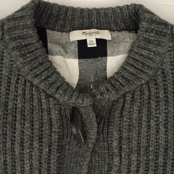 MADEWELL MERINO WOOL ALPACA BLEND CARDIGAN SWEATER - Picture 9 of 14
